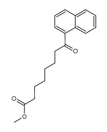 8-[1]naphthyl-8-oxo-octanoic acid methyl ester结构式