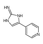 5-吡啶-4-基-1H-咪唑-2-胺结构式