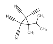 1,1,2,2-Cyclopropanetetracarbonitrile,3-methyl-3-(1-methylethyl)-结构式
