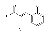 3-(2-chloro-phenyl)-2-cyano-acrylic acid Structure