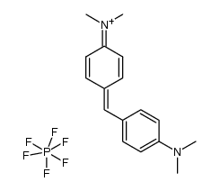 bis(4-N,N-dimethylaminophenyl) methenium hexafluorophosphate结构式
