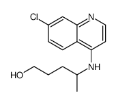 4-[(7-氯-4-喹啉基)氨基]-1-戊醇结构式