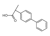 (2R)-2-(4-phenylphenyl)propanoic acid结构式