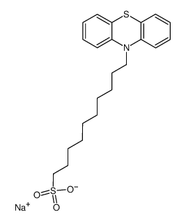 Sodium; 10-phenothiazin-10-yl-decane-1-sulfonate Structure