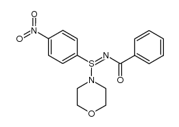 N-(morpholino(4-nitrophenyl)-l4-sulfanylidene)benzamide结构式