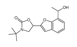3-tert-Butyl-5-[7-(hydroxyethyl)-2-benzofuranyl]-2-oxazolidinone(Mixture of Diastereomers) Structure