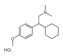 (2RS)-2-Cyclohexyl-2-(4-Methoxyphenyl)-N,NdimethylethanamineHydrochloride Structure