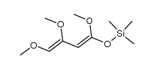 1,3,4-trimethoxy-1-trimethylsilyloxy-1,3-butadiene结构式