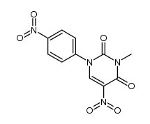 3-methyl-1-(4-nitrophenyl)-5-nitrouracil结构式