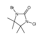 1-bromo-3-chloro-4,4,5,5-tetramethylimidazolidin-2-one Structure