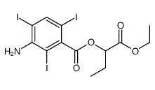 (1-ethoxy-1-oxobutan-2-yl) 3-amino-2,4,6-triiodobenzoate Structure