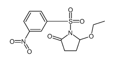 5-ethoxy-1-(3-nitrophenyl)sulfonylpyrrolidin-2-one结构式