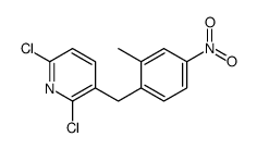 2,6-dichloro-3-[(2-methyl-4-nitrophenyl)methyl]pyridine Structure