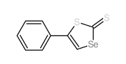 1,3-Thiaselenole-2-thione,5-phenyl- Structure