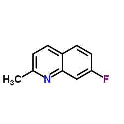 7-氟-2-甲基喹啉结构式