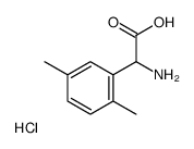 2-氨基-2-(2,5-二甲基苯基)乙酸盐酸盐结构式