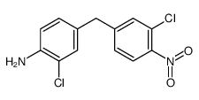 2-chloro-4-[(3-chloro-4-nitrophenyl)methyl]aniline Structure