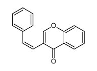 3-(2-phenylethenyl)chromen-4-one结构式