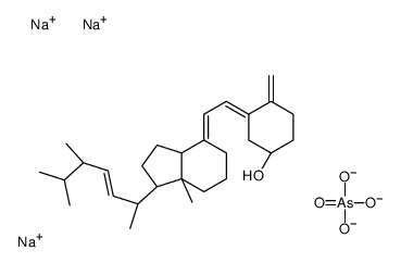 trisodium,(1R,3Z)-3-[(2E)-2-[(1R,3aS,7aR)-1-[(E,2R,5R)-5,6-dimethylhept-3-en-2-yl]-7a-methyl-2,3,3a,5,6,7-hexahydro-1H-inden-4-ylidene]ethylidene]-4-methylidenecyclohexan-1-ol,trioxido(oxo)-λ5-arsane Structure