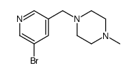 1-((5-溴吡啶-3-基)甲基)-4-甲基哌嗪结构式