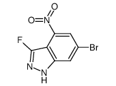 6-bromo-3-fluoro-4-nitro-1H-indazole Structure