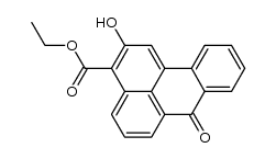 2-hydroxy-3-ethoxycarbonylbenzanthrone结构式
