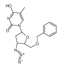 1-[(2R,4S,5S)-4-azido-5-(phenylmethoxymethyl)oxolan-2-yl]-5-methylpyrimidine-2,4-dione结构式