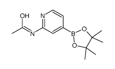 N-(4-(4,4,5,5-Tetramethyl-1,3,2-dioxaborolan-2-yl)pyridin-2-yl)acetamide structure