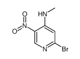 2-溴-n-甲基-5-硝基吡啶-4-胺结构式