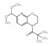 1-(6-(二甲氧基甲基)-2,3-二氢-1H-吡啶并[2,3-b][1,4]噁嗪-1-基)-2,2-二甲基丙烷-1-酮结构式