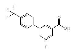5-氟-3-(4-三氟甲基苯基)苯甲酸结构式