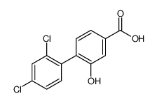 4-(2,4-dichlorophenyl)-3-hydroxybenzoic acid结构式