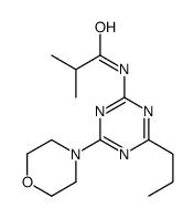 2-methyl-N-(4-morpholin-4-yl-6-propyl-1,3,5-triazin-2-yl)propanamide Structure