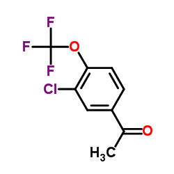 1-[3-Chloro-4-(trifluoromethoxy)phenyl]ethanone Structure