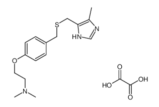 N,N-dimethyl-2-[4-[(5-methyl-1H-imidazol-4-yl)methylsulfanylmethyl]phenoxy]ethanamine,oxalic acid结构式