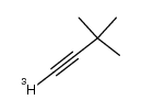 3,3-dimethyl-[1-3H]but-1-yne Structure