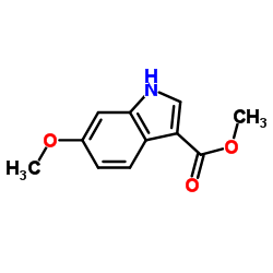 6-甲氧基-1H-吲哚-3-羧酸甲酯结构式
