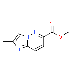 2-甲基咪唑并 [1,2-b] 哒嗪-6-羧酸甲酯结构式