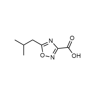 5-异丁基-1,2,4-噁二唑-3-羧酸结构式
