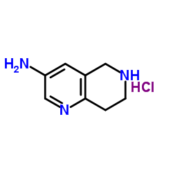 5,6,7,8-tetrahydro-1,6-naphthyridin-3-amine hydrochloride Structure