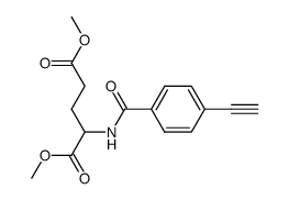 dimethyl <4-ethynylbenzoyl>glutamate Structure
