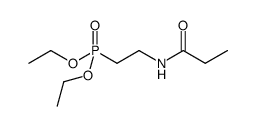 diethyl (2-propionylaminoethyl)phosphonate Structure