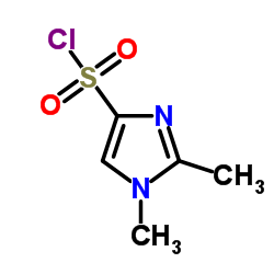 1,2-二甲基-1H-咪唑-4-磺酰氯结构式