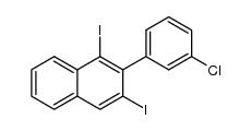 2-(3-chlorophenyl)-1,3-diiodonaphthalene Structure