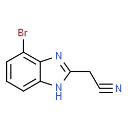 2-(氰基甲基)-4-溴苯并咪唑结构式