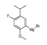 (4-fluoro-5-isopropyl-2-methoxyphenyl)magnesium bromide Structure