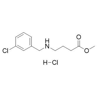 4-((3-氯苄基)氨基)丁酸甲酯盐酸盐结构式