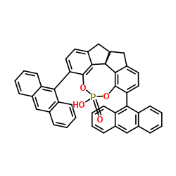 (11aS)-3,7-Di-9-anthracenyl-10,11,12,13-tetrahydro-5-hydroxy-5-oxide-diindeno[7,1-de:1',7'-fg][1,3,2]dioxaphosphocin Structure