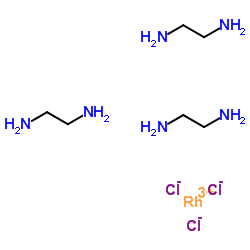 Rhodium(3+) chloride-1,2-ethanediamine (1:3:3) Structure