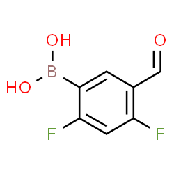2,4-Difluoro-5-formylphenylboronic acid structure